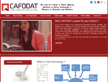 Tablet Screenshot of cafodat.edu.np